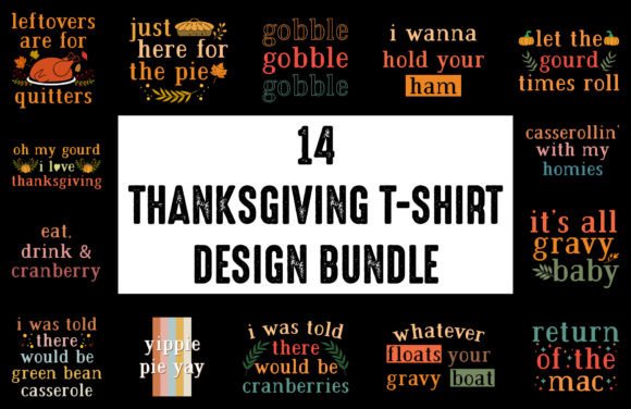 14 Thanksgiving T-shirt Design Bundle Review