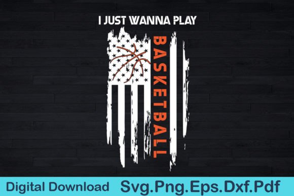 Basketball & USA Pride: A Designer’s Take on I Just Wanna Play Basketball USA Flag