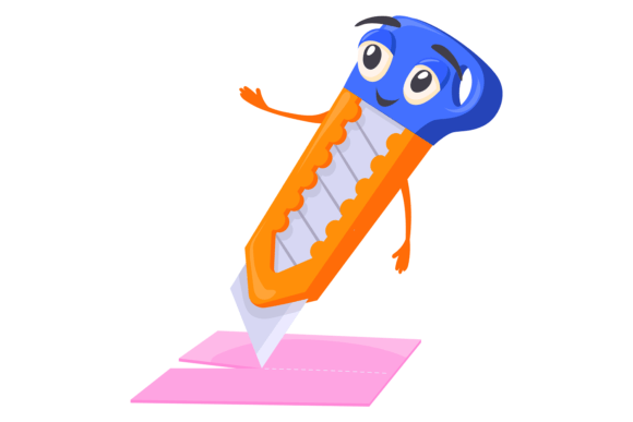 Cutting Knife Character: A Playful Touch for Embroidery Projects