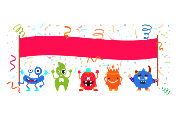 Funny Monsters Hold Empty Banner: A Designer’s Real-World Review