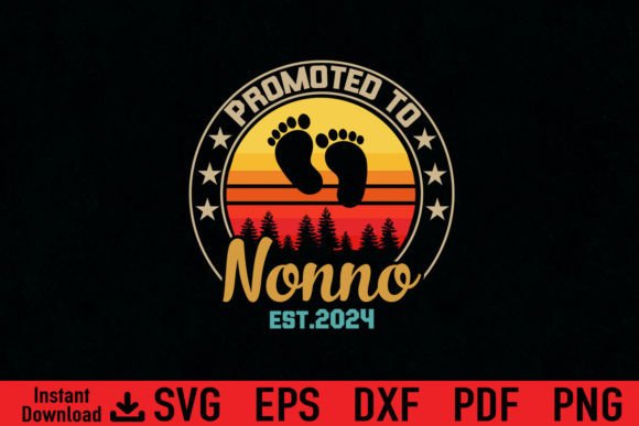 Funny Promoted to Nonno Est 2024 Gift
