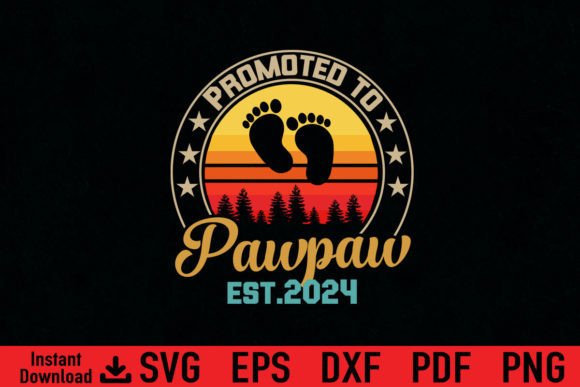 Funny Promoted to Pawpaw Est 2024 Gift: A Lighthearted Design for Grandpa Vibes