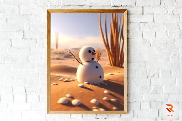 Funny Snowman in the Desert Wall Art Review for Real Embroidery Projects