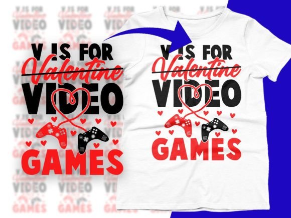 V is for Video Games Funny Valentine's